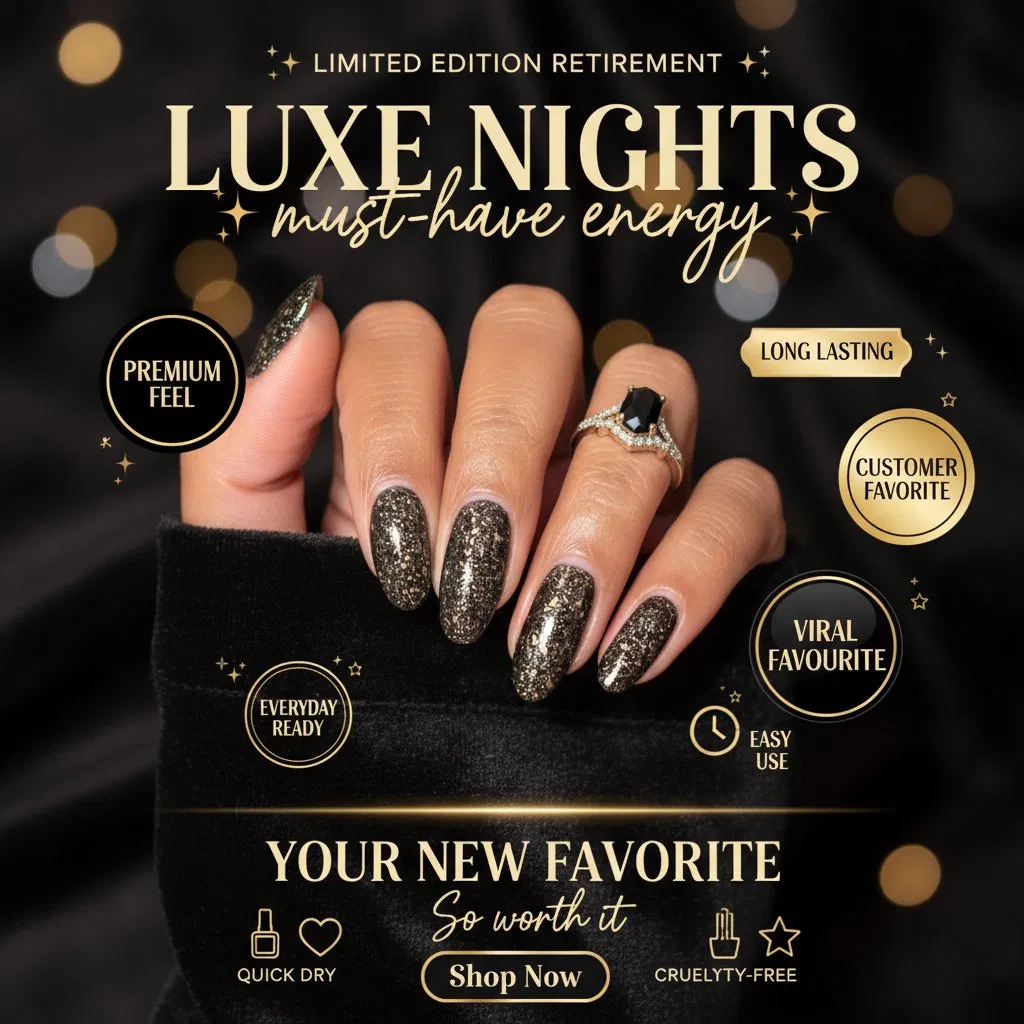 Nail & Beauty Pinterest creative example
